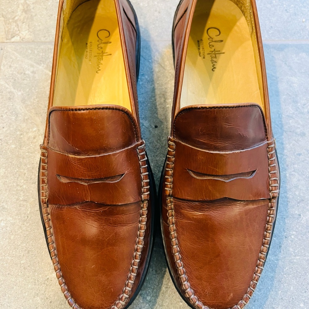 Cole Haan Cognac Loafer Made in Italy